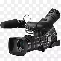 高清晰度视频三ccd摄像机hdv电影摄像机