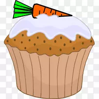 英式松饼纸杯蛋糕胡萝卜蛋糕生日蛋糕纸杯蛋糕剪贴画透明