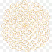 插花艺术-花纹剪贴画