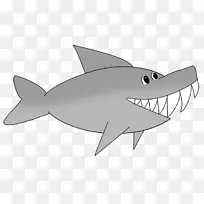 虎鲨动画剪辑艺术-鲨鱼心脏剪贴画