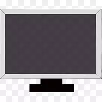 电视机平板显示剪辑艺术矩形电视剪贴画