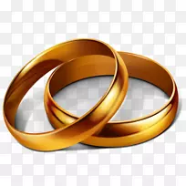 婚戒订婚戒指剪贴画结婚戒指结婚PNG
