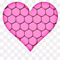 心脏电脑图标剪贴画-粉红色心脏图标