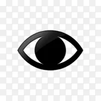 无脊椎动物的黑色眼睛电脑图标符号简单眼睛-大眼睛(眼睛)图标#062525？图标等。