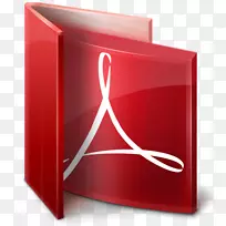 Adobe acrobat adobe阅读器png文档格式计算机软件adobe系统-红色pdf徽标