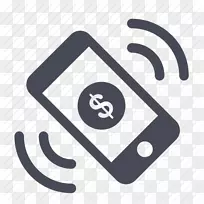 iphone移动支付计算机图标-现金，移动，货币，NFC，支付，电话图标