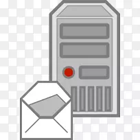 电脑伺服器讯息传送代理电邮夹艺术-png免费下载电子邮件伺服器
