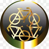 废纸回收符号Zazzle废物最小化-黄金循环图标PNG