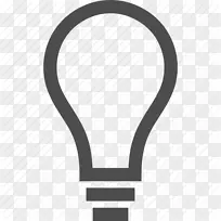 照明计算机图标白炽灯灯泡照明思维图标