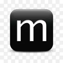 电脑图标红色字母m剪辑艺术图标字母m透明
