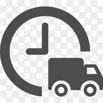 移动计算机图标交付货物运输物流.交货