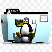 linux计算机图标tux操作系统-马桶linux图标png