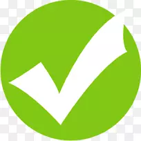 选中“标记”复选框计算机图标度假村-绿色勾选图标