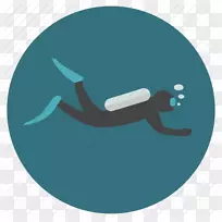 潜水，水下潜水，潜水面具，电脑图标-水肺PNG透明