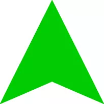 绿色箭头可伸缩图形计算机图标-向上大的绿色箭头png