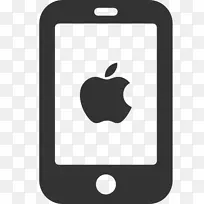 iPhone 4电脑图标IOS电话移动应用程序开发-iPhone免费SVG