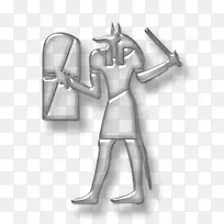 吉萨大狮身人面像，埃及金字塔，哈夫雷金字塔，电脑图标，剪贴画-埃及战士图标