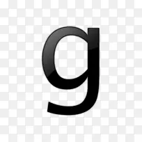 电脑图标剪辑艺术透明字母g图标