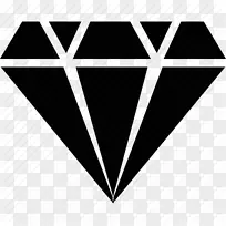 钻石摄影剪贴画-黑色钻石PNG