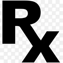 医药处方药房标志剪贴画-RX标识图像