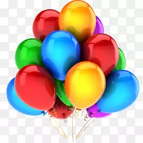 气球剪贴画-彩色气球PNG