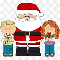 圣诞老人圣诞工作坊儿童剪贴画儿童艺术短片