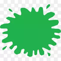 Splat应用程序绿色剪辑艺术-绿色形状飞溅png