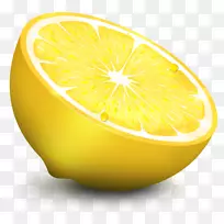 电脑图标柠檬水果下载-切片柠檬png