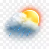 天气预报雨夹子艺术.透明天气剪贴画