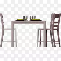 餐桌吧台凳子席餐厅-马可餐桌PNG