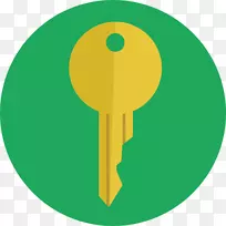 电脑图标，可伸缩图形，房子.绿色圆圈，橙色房子键