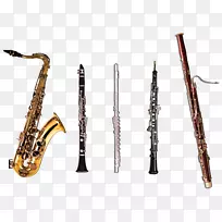 木管乐器家庭单簧管铜管乐器单簧管长笛双簧管png