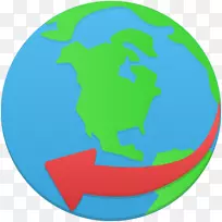 区域全球符号行星-全球服务
