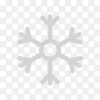 对称符号圆图案-雪花