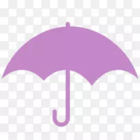 粉色雨伞紫色剪贴画-雨伞