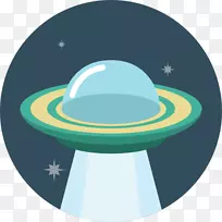 水晶球剪贴画-UFO