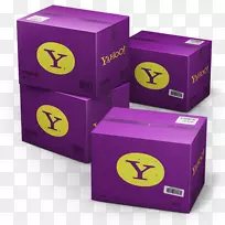 紫色品牌洋红-雅虎送货箱