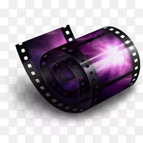 照相机附件紫色洋红-胶卷2