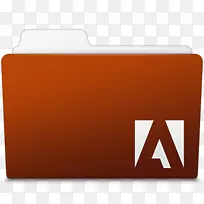 橙色矩形字体-adobe桥文件夹