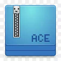 蓝色办公设备电子设备字体-MIME应用程序x ace