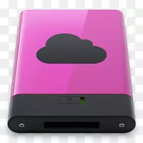 粉红紫色电子设备配件-粉红色iDisk b