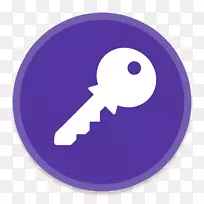 紫色符号紫罗兰.钥匙扣