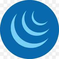 蓝色符号球标志-jQuery