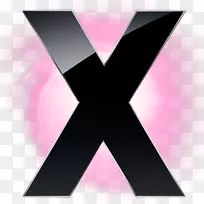粉红角符号-x圆粉红色