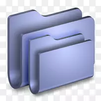 矩形文件夹蓝色文件夹