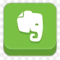 草文字品牌符号-Evernote