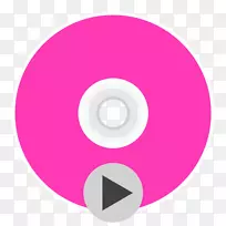 粉红紫色符号-应用程序dvdPlayer