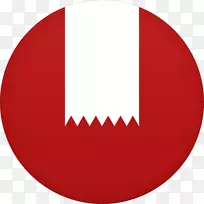 圆形符号红色字体书签