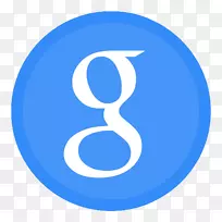 蓝色区域文字符号-应用谷歌