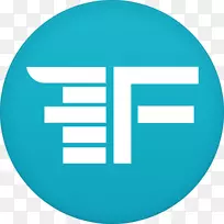 蓝色文字符号aqua-finovate
